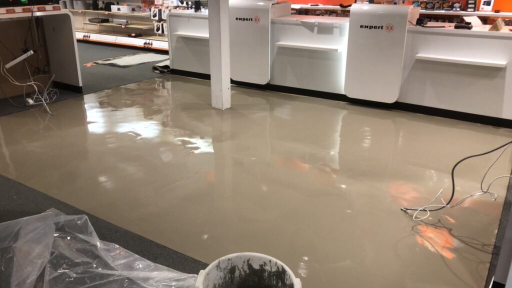 project stoffering egaliseren winkel