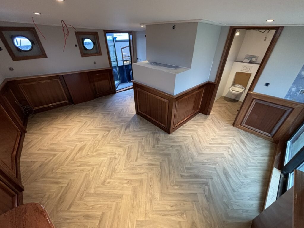 project stoffering vinyl hotelkamer hotelschip mare fan fryslan